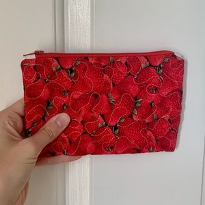 Handmade Strawberry Change Purse
